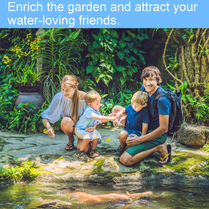 Reinforced PE Pond Liner 25 x 25 FT, 28 Mil Sun Resistant Preformed Pond Liner, Hemmed Edge with Buttonholes Liner for Outdoor Large Ponds, Fish/KOI/Duck Pond, Garden Waterfall, Waterscape, Black