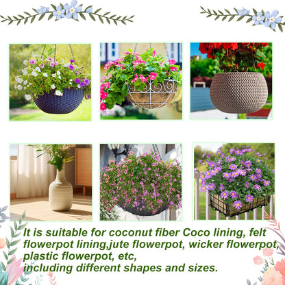 10 Set Invisble Hanging Basket Insert 5.1”Hang Basket Drip Pan Invisble Self Watering Planter Insert Plant Saucers Tray Plastic Water Catcher Tray Plant Auto Watering Devices For Hanging Basket