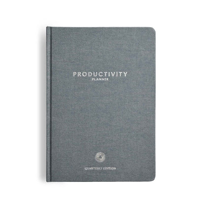Intelligent Change 3-Month Productivity Planner Tools for Time-Management and Mindfulness, Tear-Out To-Do List, A5 Undated Quarterly Planner, Gray