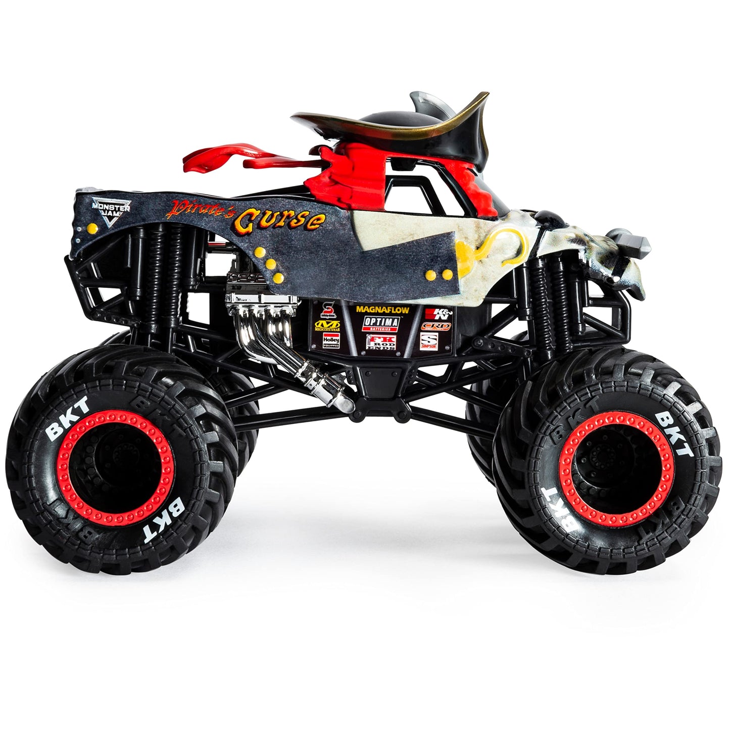 Monster Jam, Official Pirate's Curse Monster Truck, Collector Die-Cast Vehicle, 1:24 Scale, Kids Toys for Boys and Girls Ages 3 and up