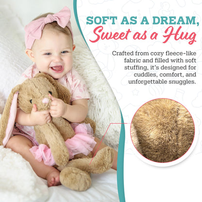 My Baby’s Heartbeat Bear, 20 Second Re-Recordable Digital Voice Recorder Plush Keepsake for Baby’s Heartbeat Memory, Pregnancy Keepsake (Not a Medical Device), Pink