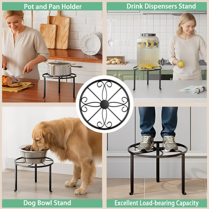 NQW 5 Pack Metal Plant Stand Heavy Duty Metal Plant Shelf for Multiple Plants Anti-Rust Iron Flower Pot Stand Holder for Home Garden