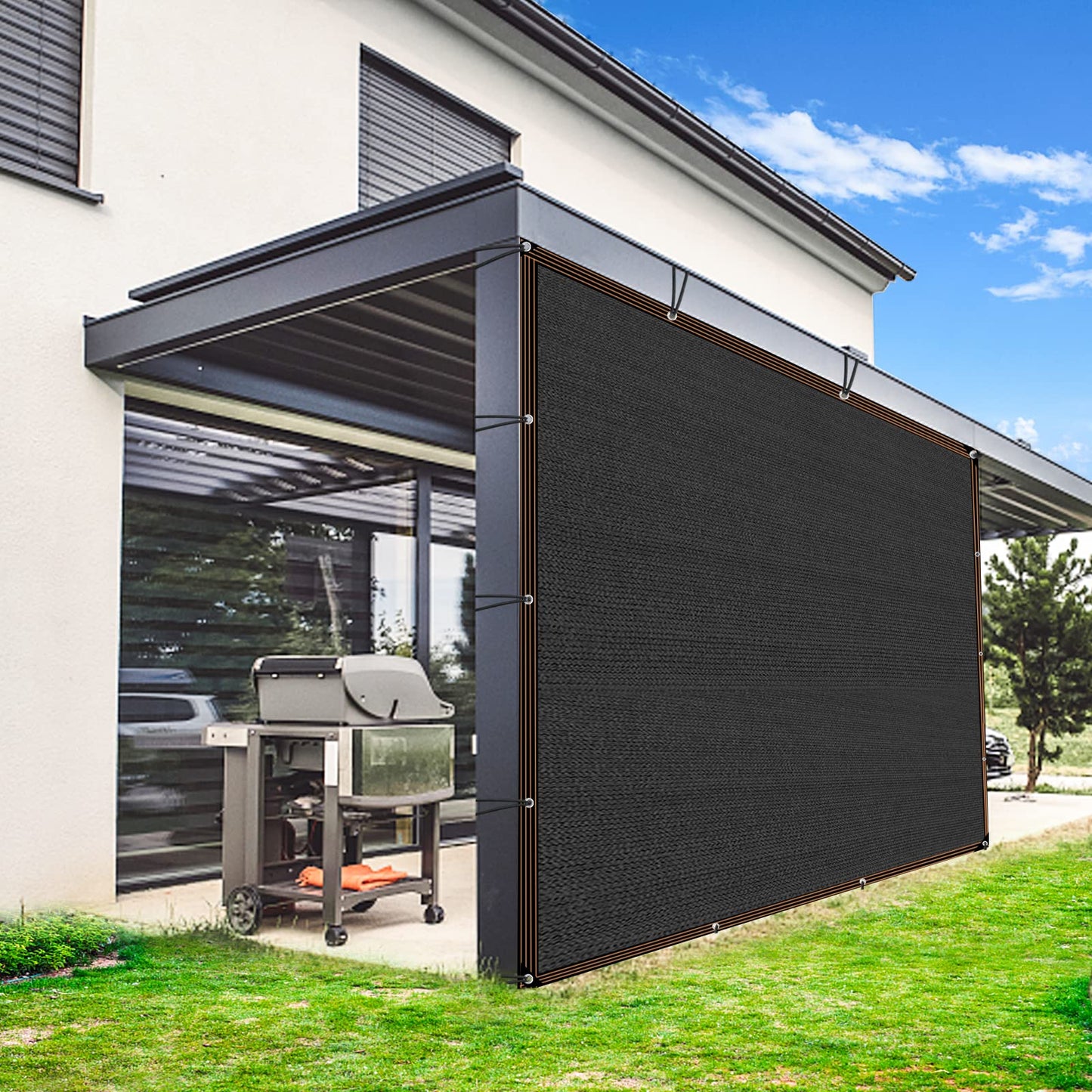 Shade Cloth - 70-90% Sunblock Net for Garden Patio,Shade Sails for Plants Greenhouse Outdoor Pergola Lawn Swimming Sun Shade Cloths for Kennel Chicken Coop Easier to Hang Shade Net Cover…