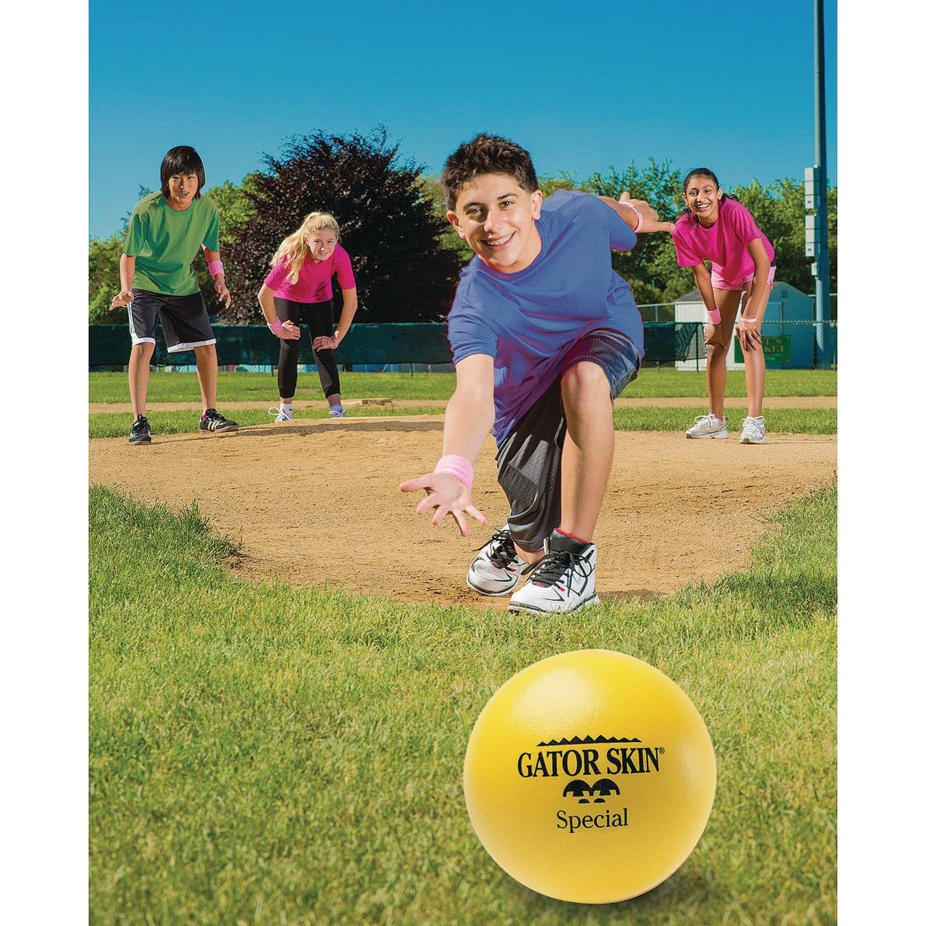 Gator Skin Special-8 Foam Balls. 8" PU Coated with Medium Density Foam Core. No-Sting Balls are Great for GaGa Pits, Dodgeball, PE Games and More. Set of 6.