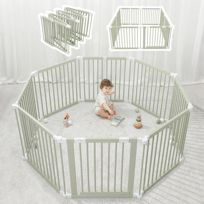 Comfy Cubs Stacking Rocks and Baby Gate Playpen Bundled