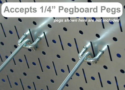 Wall Control Pegboard Organizer 4 ft. Metal Pegboard Standard Tool Storage Kit with Blue Toolboard and Red Accessories
