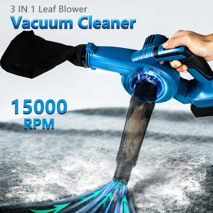 NEWONE Small Leaf Blower Cordless Compatible with Makita 18V Battery,157MPH/64CFM Lightweight Mini Hand Electric Leaf Vacuum for Lawn Care with Battery and Charger,2 Speed