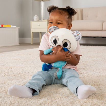 Lamaze Soothing Heart Panda Plush Lullaby Stuffed Animal - Vibrating Baby Soother Includes Calming Glowing Heartbeat and 3 Lullabies - Baby Light Up Toys and Musical Toys - Ages 9 Months and Up