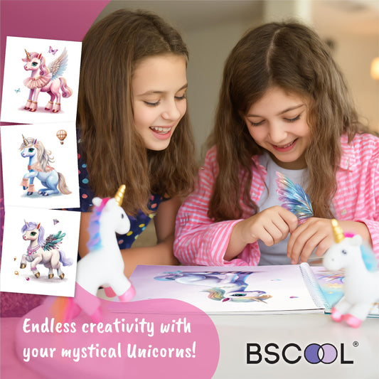 Sticker Dress Up Unicorn - Kids Activity Book Learn Fashion Design for Unicorn with Guides and 250+ Reusable Stickers. Easter Gift for Girls Ages 5,6,7,8