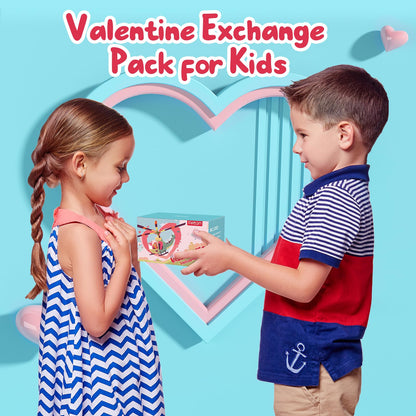 Feltom 28 PCS Valentines Day Cards for Kids School with Flying Airplanes Set, Party Favors for Kids, Valentine`s Day Gifts for Classroom Party, Valentines Day Gifts for Boys & Girls