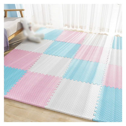 ALGFree Infant Crawling Mat EVA Soft Playmats Foam Puzzle Play Mat for Kids Childrens Toddler Living Rooms Yoga Gym Play Area Interlocking Floor Tiles, Free Combination
