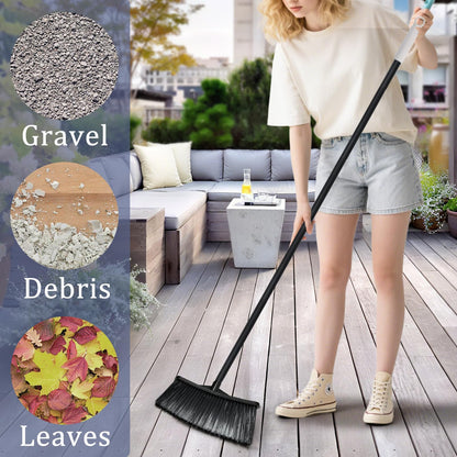 Zthluyc Outdoor Broom for Cleaning Floor - Outside Brooms, Heavy Duty Outdoor Broom for Cleaning Garages, Terraces, and Porches, etc.