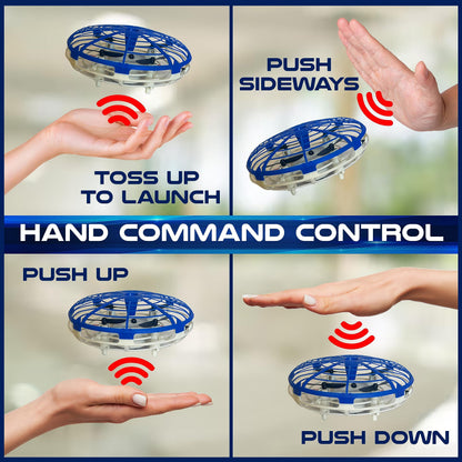 HoverTech Kids’ Self-Flying Aero-Drone 360, Incredible Stunts, Advanced Sensors, Hand Command Control, Various Altitudes, Ages 6+