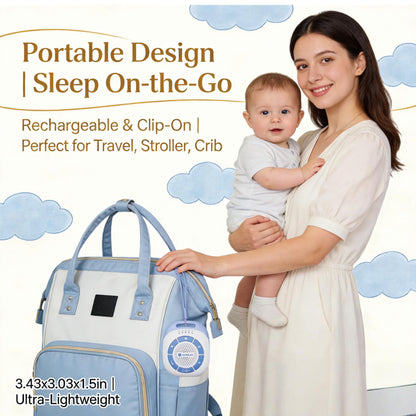 Amplim Mom’s Real Heartbeat Sound Device, Womb Sound Recorder White Noise for Newborn, Soothing Baby Sleep Machine, Rechargeable, Timer & Volume Control, Portable Infant Aid for Faster, Deeper Sleep