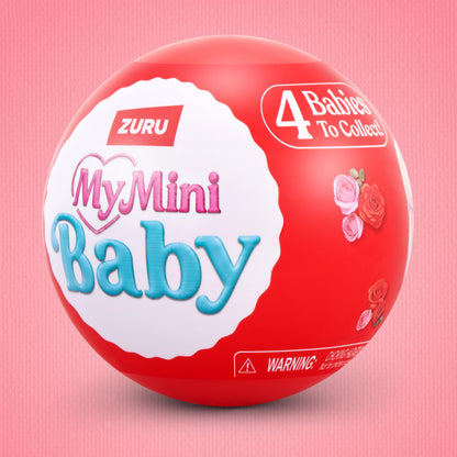 MY MINI Baby Sweet Hearts 2 Pack by ZURU – Collectible Mystery Capsule Baby Doll with Accessories & Playset, Realistic Miniature Toy for Girls Ages 3+
