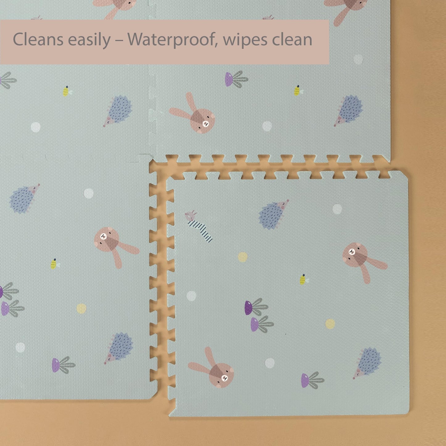 Taf Toys Baby Play Mat - Play Pen Tummy Time Mat & Crawling Mat Foam Play Mat for Baby with Interlocking Floor Tiles 72x48 Inches Puzzle - Baby Floor Mat Infants & Toddlers (X-Large)