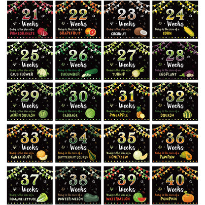 Blulu Pregnancy Sign 5 to 40 Weeks Weekly Belly Bump Tracker Baby You'll Be Weekly Pregnancy Update Photo Props Sign Gift for Mom
