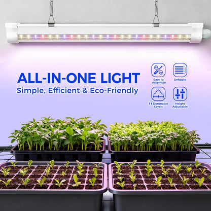 Indoor Greenhouse with Grow Light, Ohuhu 4-Tier Mini Green House for Winter - Full Spectrum Greenhouses for Seed Starting Small Portable Green Houses Waterproof PVC Cover & Adjustable Shelves