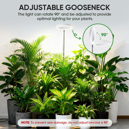PlantaPulse Grow Lights for Indoor Plants, 72 LED 6500K Full Spectrum, 59in Tall Plant Light, 3 Color Grow Lamp with Rotating Gooseneck, 8/12/16H Timer, 10 Brightness Levels, Height Adjustable