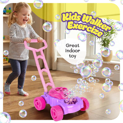 ArtCreativity Bubble Lawn Mower for Toddlers 1-3, Bubble Machine for 1-Year-Old Girl Gifts, Toddler Outdoor Toys for 2-Year-Old Girl Birthday Gift, Push Summer Gardening Toys for Toddlers Age 1 2 3 +