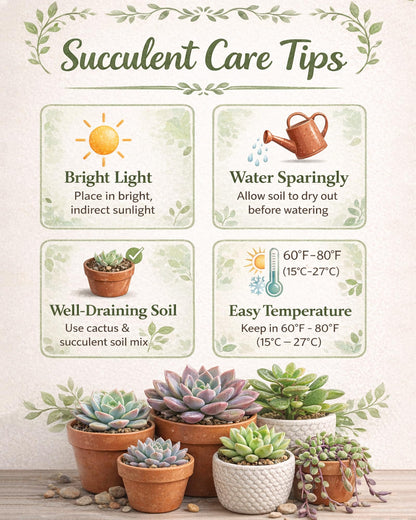 Live Succulents 'Bunny Ear Cactus' (4-inch), Succulent Plants Fully Rooted in Pots with Soil, Easy-Care House Plant for DIY, Home Office Decor, Wedding Party Favor