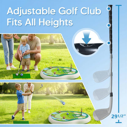 Funscape Kids Inflatable Golf Pool Toys, Fun Swimming Pool Game, Floating Water Chipping Green W/Sticky Balls, Yard Summer Party Birthday Gift 3 4 5 6 7 8 9 12 Years Old Boys Girls Teen Adults Family