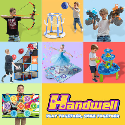 Electronic Scoring Soccer Toy Game Set for Kids with 5 Training Disc&2 Soft Balls,Indoor Outdoor Soccer Target Game Real-time Scoring 3 Modes Birthday Gifts for 3 4 5 6 7 8 9 10+ Years Old Boys Girls