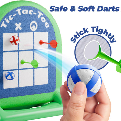 Funscape Kids Fun Pool Floating Water Toys, Inflatable Tic-Tac-Toe Dart Board Game, Swimming Pool Floats, Beach Outdoor Play Summer Birthday Gift 3 4 5 6 7 8 9 10 Yrs Boy Girl Teen Adult Family-Green