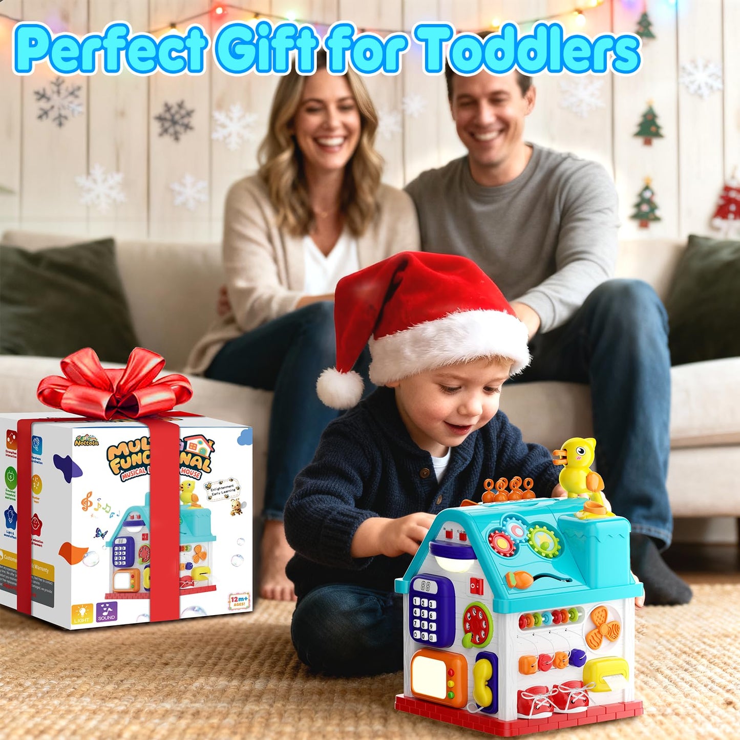 Toddler Toys for 1 Year Old Girl & Boy Gifts, Christmas &1st Birthday Gifts Toys for Ages 0-2, 20-in-1 Musical Learning House Baby Toys 6-12 12-18 Months, Montessori Sensory Toys for Toddlers 1-3