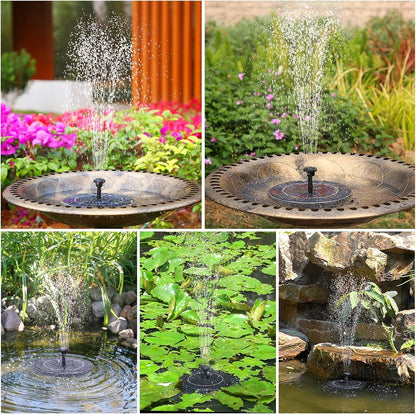 AISITIN Bird Bath Outdoor, Polyresin Lightweight Birdbath for Garden with 2.5W Solar Fountain, Used in Outside, Patio, Pond, Solar Fountain for Bird Bath
