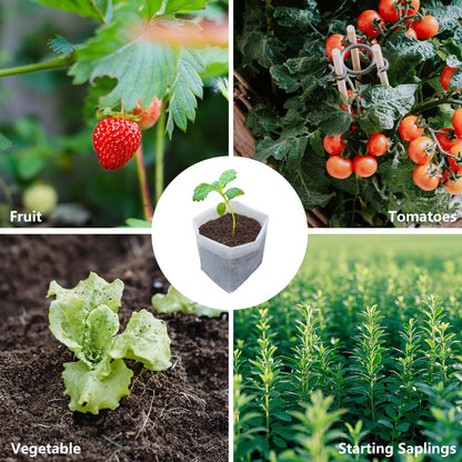 Belit 50 Pcs Non-Woven Plant Nursery Bags, Seedling Pots Container for Vegetable, Flower, Starting saplings, Plant Grow (11.6"x11.2")