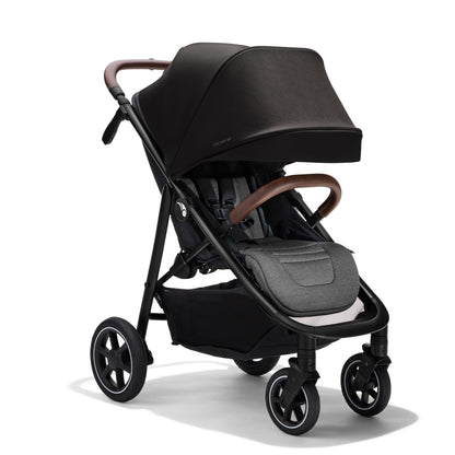 Baby Jogger® City Mini Air Lightweight Stroller, Compact Baby Stroller with All-Terrain Wheel Suspension Adjustable Seat with Calf Support Compact Fold, Rich Black