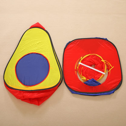 LimitlessFunN 3pc Pop Up Kids Play Tent, Crawl Tunnel, Ball Pit | Includes Carrying Case |, Children Indoor Playhouse for Baby, Toddlers, Boys & Girls, 47" D x 126" W x 34" H