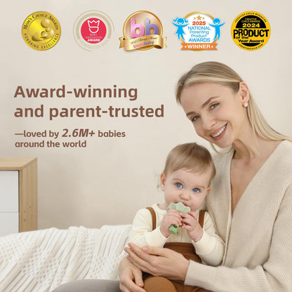 Moonkie Baby Fruit Feeder with Freezer Tray, BPA Free Silicone Food Feeder for Infant Self Feeding, Breastmilk Popsicle Molds, Mesh Feeder with Two Pouches, Baby Shower Gifts 4 Months+, 2 Pack
