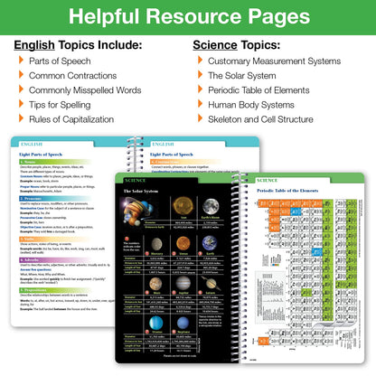 Global Datebooks 2026-2027 Middle & High School Student Planner 5.5" x 8.5" - Dated Weekly & Monthly Academic Planner w/Ruler/Bookmark & Stickers, For Homework, Matrix Style, Black Doodles