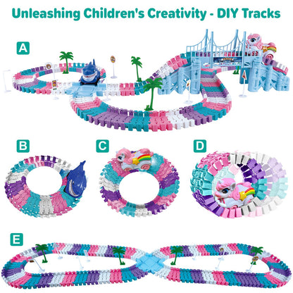 Car Toys for Kid 4-6, 194 PCS Race Car Track for Kids Ages 4-8, Monster Truck 2+ Year Old Birthday Gift Toddler Cars Toy for 3+ Year Old Girl Boy