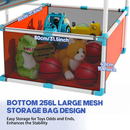 2-Player Arcade Basketball Game Set,Upgraded Indoor Hoop with LED Light Electronic Scoreboard 4 Balls,Carnival Games Sports Toys Kids 3-10 for Home Party Backyard Outdoor Boys Girls Toddlers Gifts
