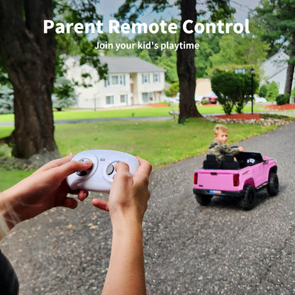 Hikiddo 24V 10Ah Ride on Toy for Big Kids, 4WD 2 Seater Electric SUV Kids Car to Drive w/Remote Control, 4x200W Motors - Pink
