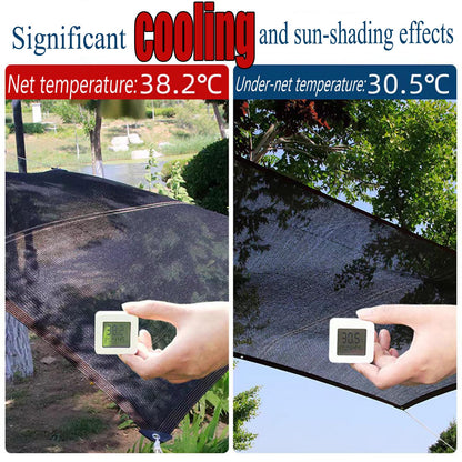 Shade Cloth, 90% Shading Rate Sun Shade sail Durable mesh tarp,Plant Shades for Outdoor Plants Sunshade, Shade Cloth for Garden,Dog Kennel Cover,greenhouses, Patio net (Black, 1.8 * 3.6M/6 * 12FT)