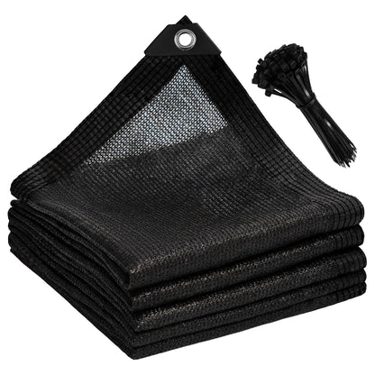 Vandham 90% Sun Shade Cloth for Garden, 8 * 13FT Heavy Duty Shade Tarp with Grommets & Reinforced Edges - UV Resistant Sunblock Net for Patio, Backyard, Greenhouse, Kennel, Pergola, Black