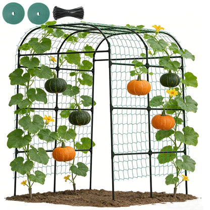 Suteck 7.5FT Tall Garden Arch Trellis – Metal Garden Arch for Climbing Plants, Easy Assembly Outdoor Trellis for Vines & Flowers, Home Gardeners