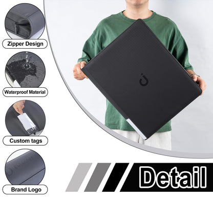 Premium Card Binder 16 Pocket - Fits 1600 Cards，4X4 Ringless Card Album with Sleeves for Trading Cards & Sports Cards（Model C，Classic Black）