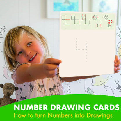 Drawing with Alphabet and Numbers Learning Activity - Perfect for Kids Who Love Toys, Art and Craft, for Girls and Boys Ages 3, 4, 5, 6
