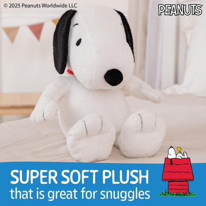 Kids Preferred Peanuts Snoopy Cuteeze Plush, Embroidered Details & Crinkle Feet, Stuffed Animal Toy for Baby and Toddler Boys & Girls - 25 Inch Size