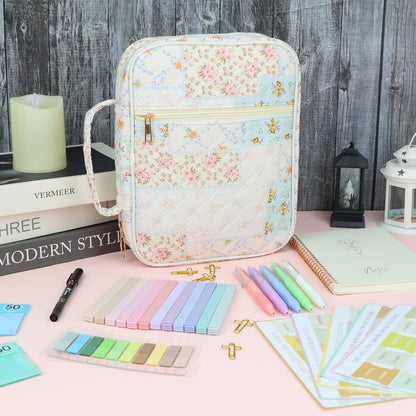 DRANSMIC Bible Cover Case for Women Large Bible Cover Bag Bible Study Supplies Accessories Bible Journaling Kit for Girls Women