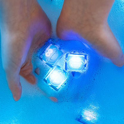Glo Pals x Sesame Street Water-Activated Light-Up Cubes for Sensory Play (Cookie Monster - Cubes Only) - Easter Basket Stuffers for Kids | Sensory Easter Toys