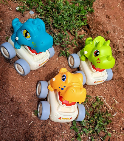 MOONTOY Baby Car Dinosaur Toys for 1 2 Year Old Boy Press and Go Cars for Toddlers 1-3, Push Go Dino Cars Toddler Toys Age 1-2 0-2 Baby Toys 12-18 Months Easter Basket Stuffers 1st Birthday Gifts