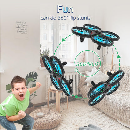Loolinn | Drones for Kids Gift - Mini Drone, RC Drone with Auto Anti-Collision Technology/Safe for Kids/Easy to Fly / 360° Flip/Hand-Controlled Mode (Gift for Boys and Girls)