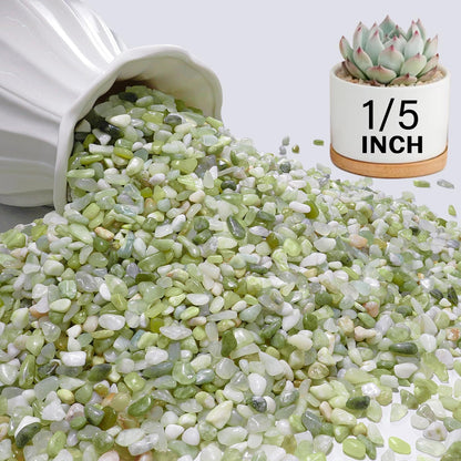 NUPICK 12 lbs Pebbles for Indoor Plants, 1/5 Inch Pea Gravel for Fish Tank, Polished Decorative Rocks for Succulent, Natural River Stones for Vases, Cactus, Landscaping, Bird Bath, Aquarium, Jade