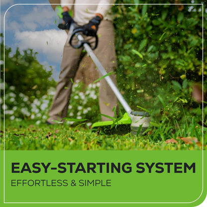 Greenworks 60V 16" Brushless Cordless String Trimmer - 65min Runtime for 2-Mile Fence Lines & Large Properties, 2X Quieter Than Gas, 2.5Ah Battery/Charger Included